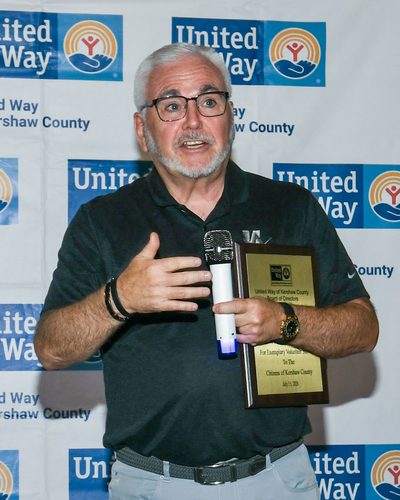 Mark Mason Sr. speaking at the United Way of Kershaw County awards